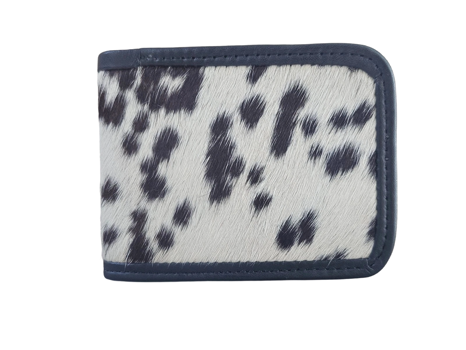 hair on fur men leather cardholder