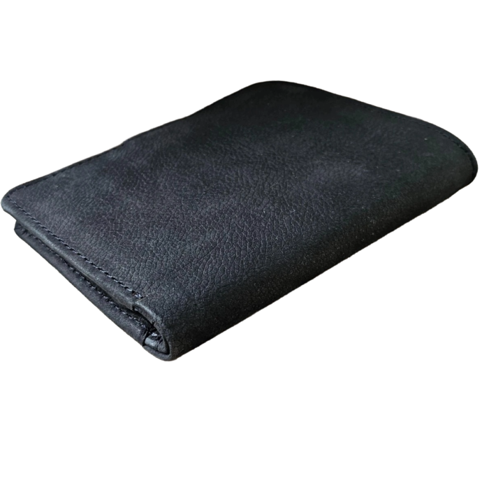 leather black bifold wallet