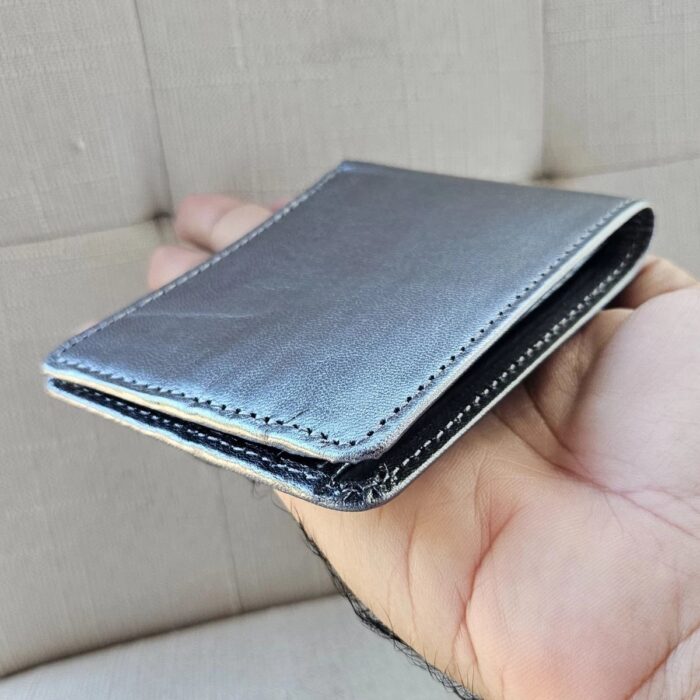 Silver Men leather wallet