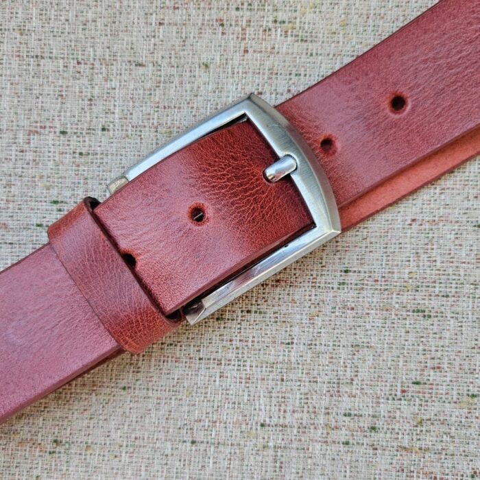 brown leather belt