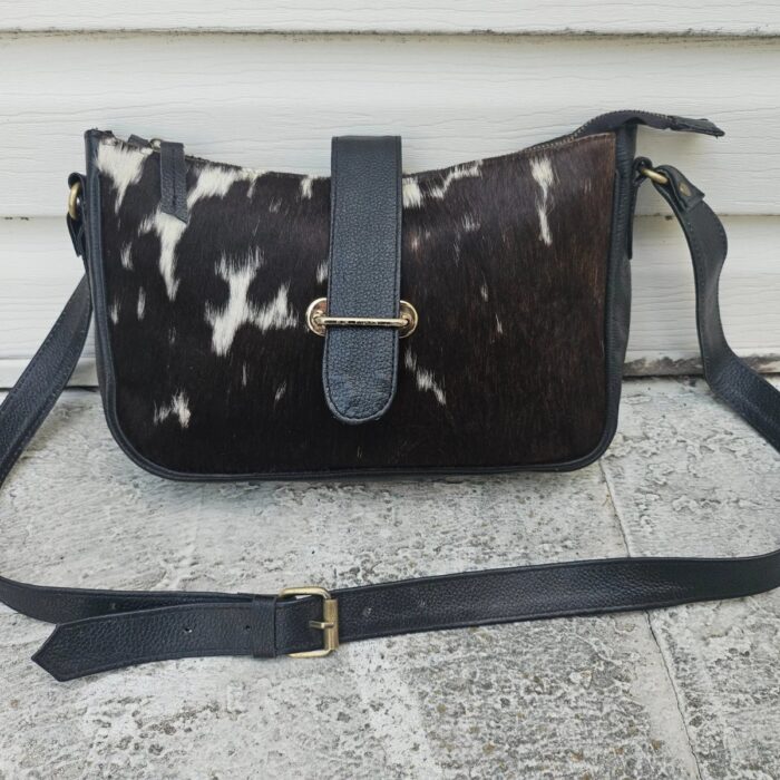 women hair on fur crossbody bags