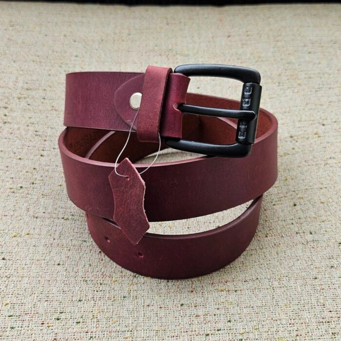 burgundy women belt